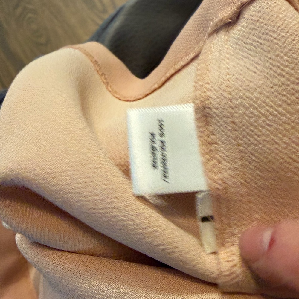 Ann Taylor Flutter Short Sleeve Peach Pink Cocktail Casual Dress - Picture 9 of 12